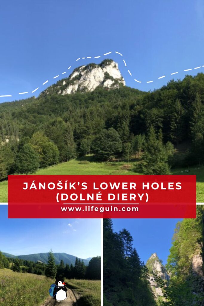 Scenic mountain landscapes and hiking trails near Jánošík’s Lower Holes in Slovakia