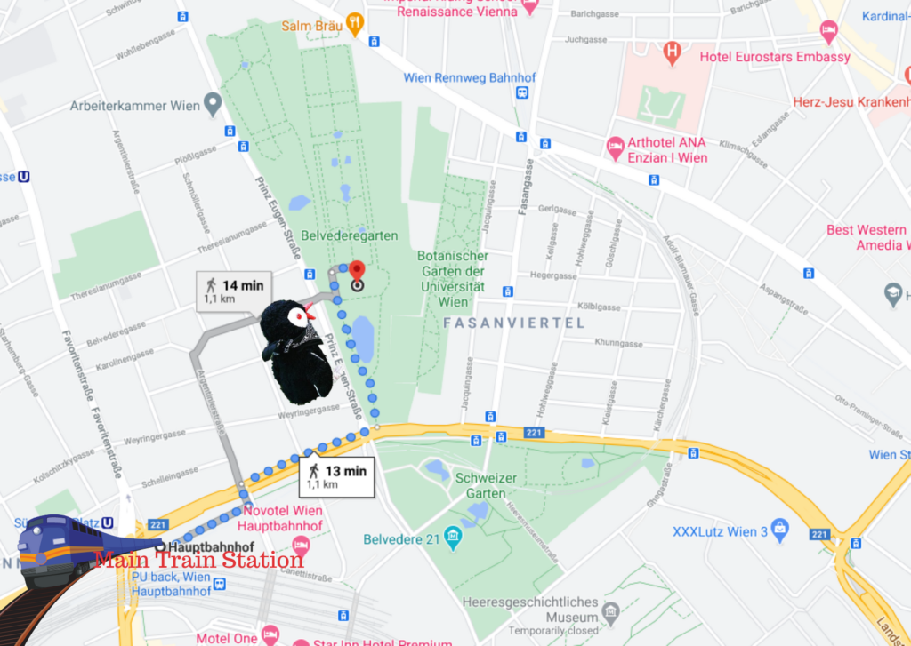 Map — Belvedere Palace Vienna