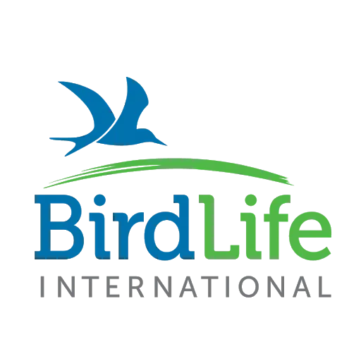 BirdLife International logo promoting bird conservation for the Adopt or donate page