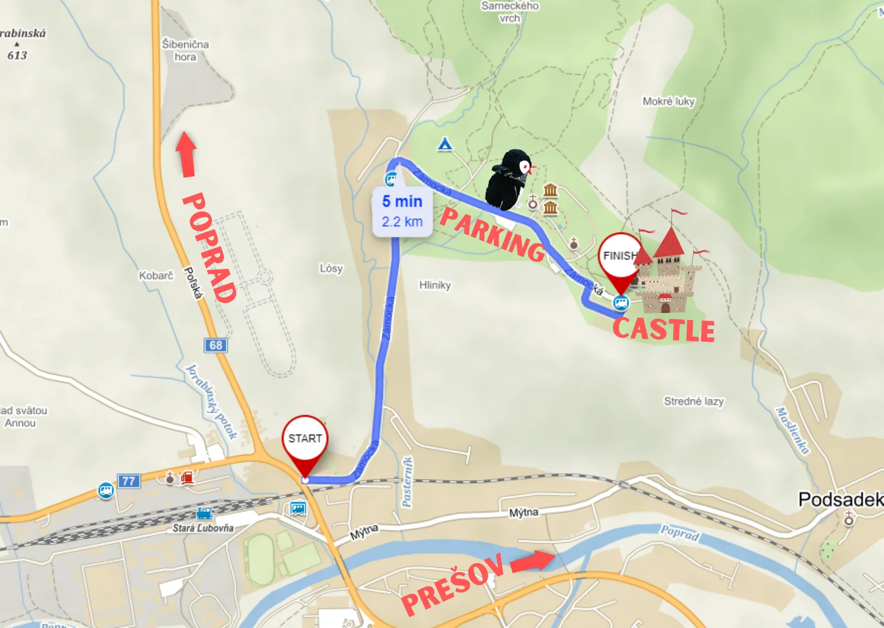 Map — Discover Stará Ľubovňa