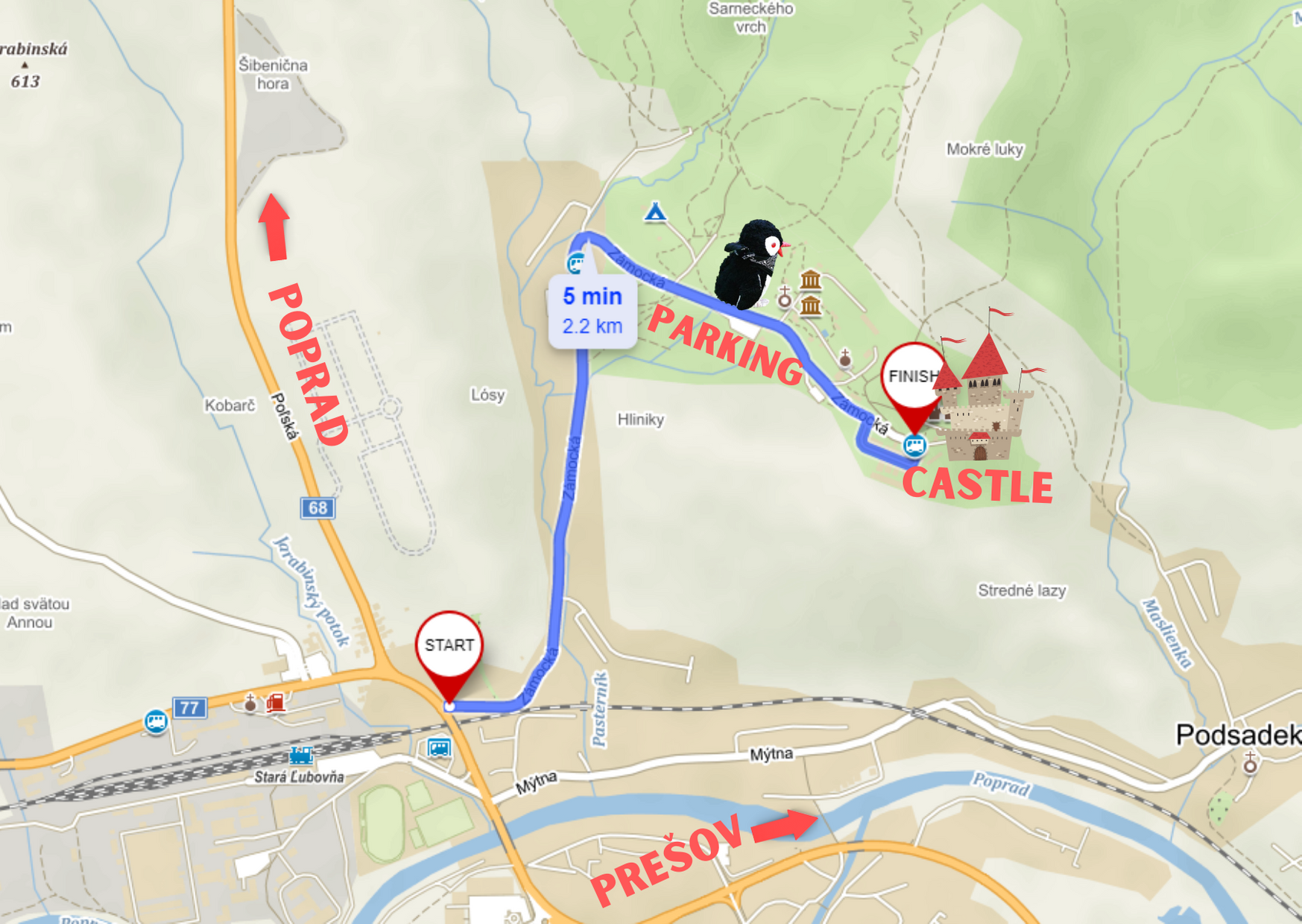 Map — Discover Stará Ľubovňa