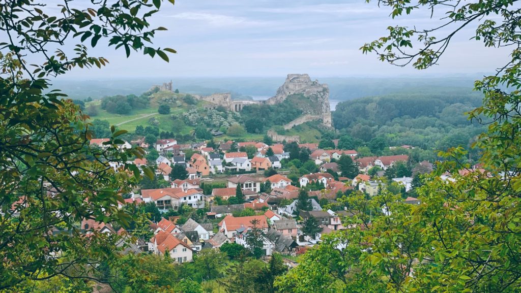 Devin castle in distance