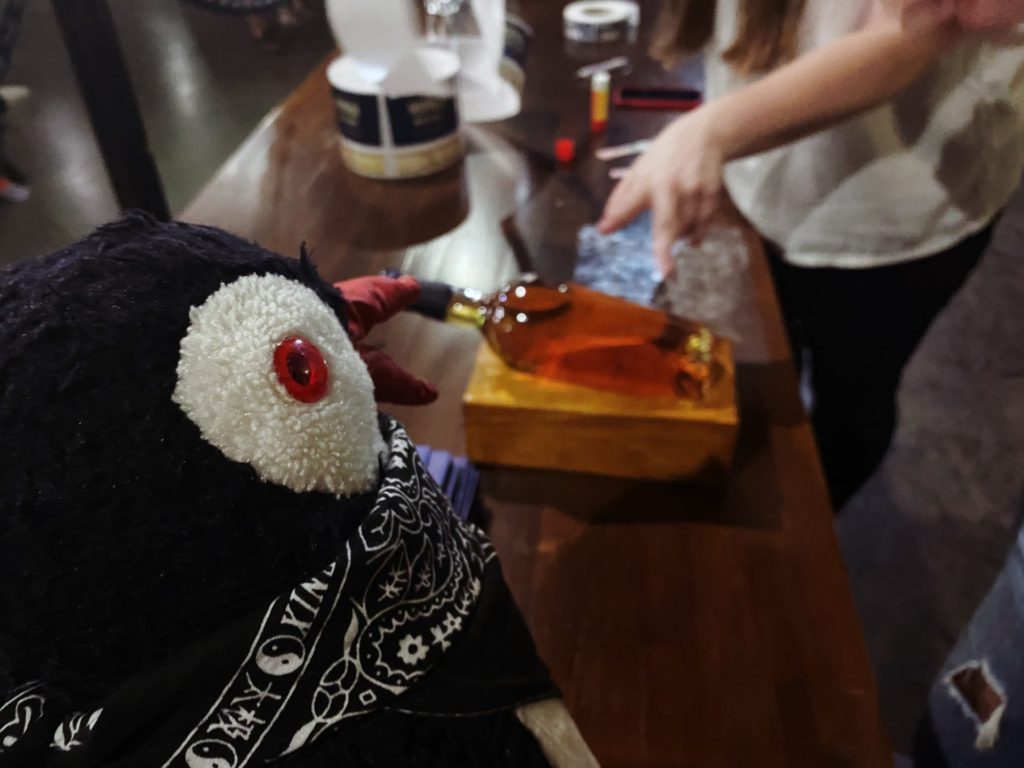 Whiskey pouring