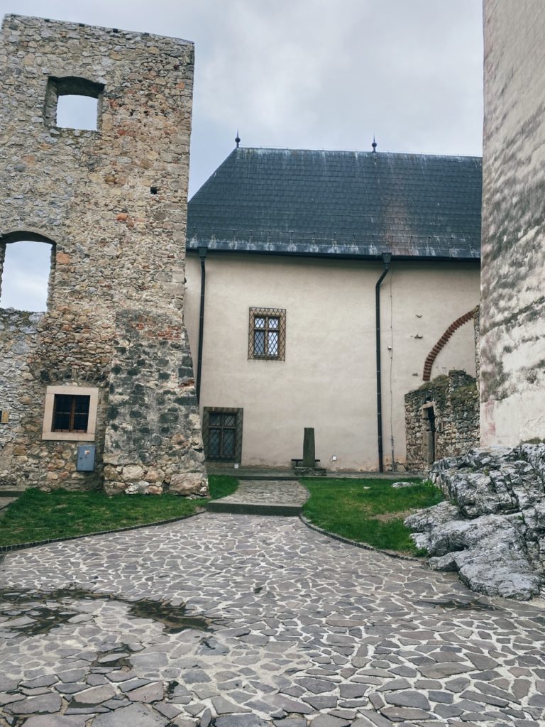 Waddling trencin Castle