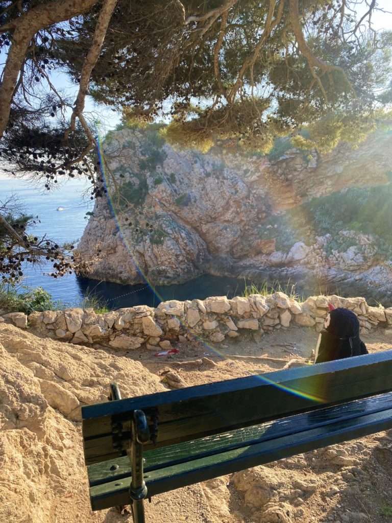 Dubrovnik fort bench