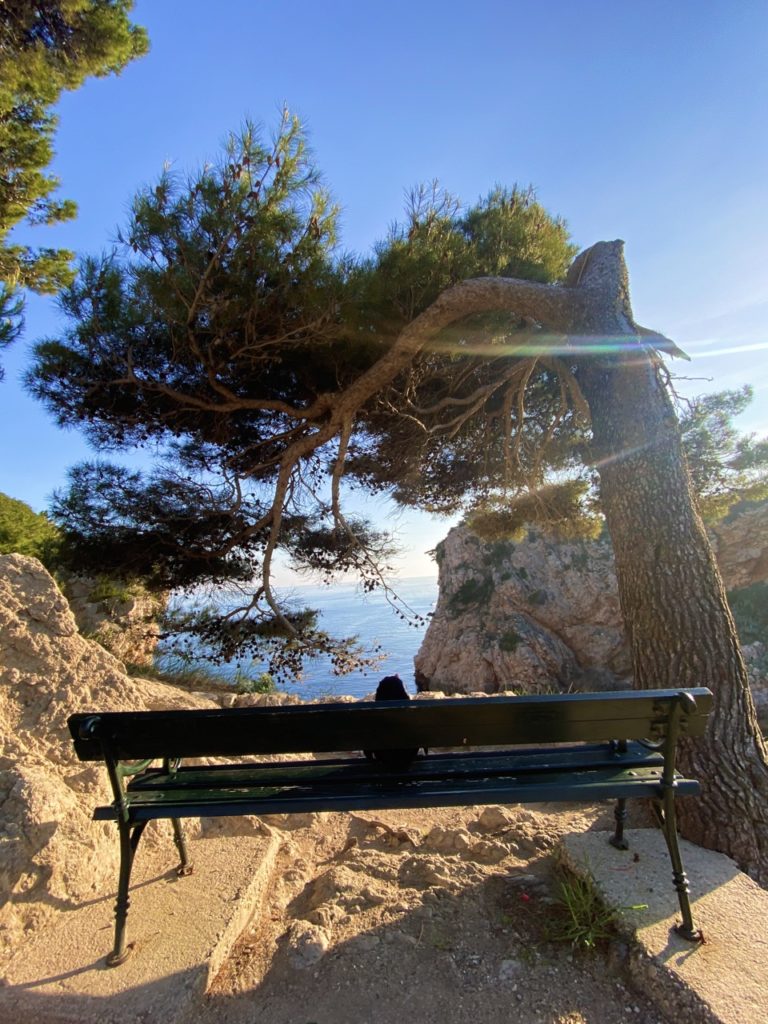 Dubrovnik fort bench