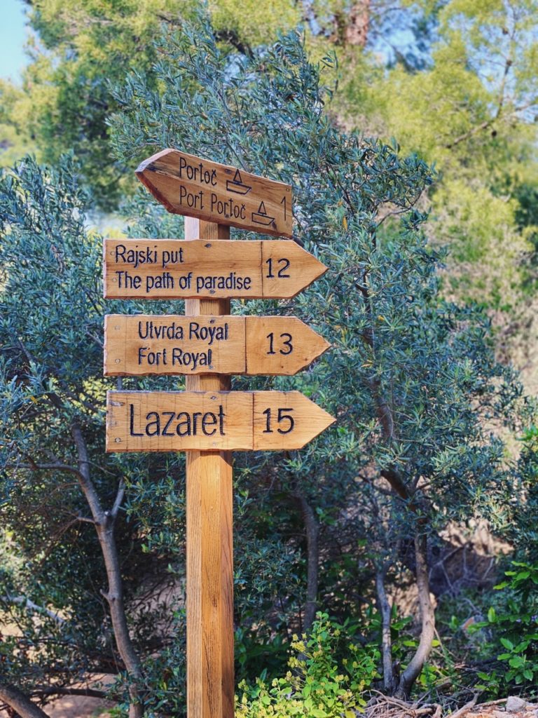 Lokrum Island signs