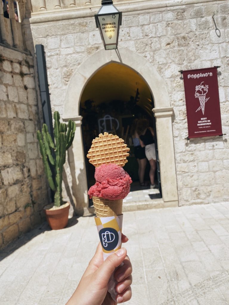Peppinos gelato garden Dubrovnik