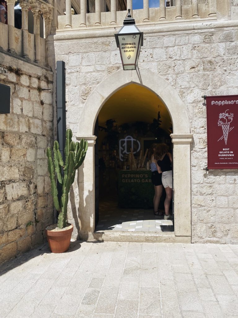 Peppinos gelato garden Dubrovnik