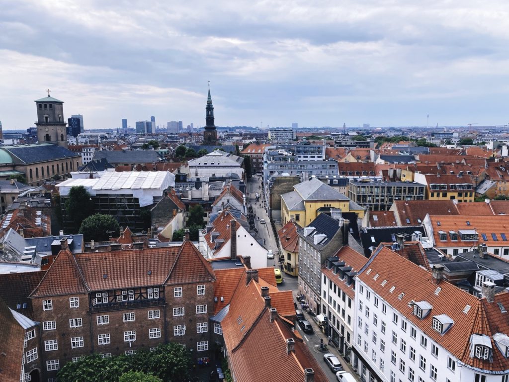The platform roud tower Copenhagen