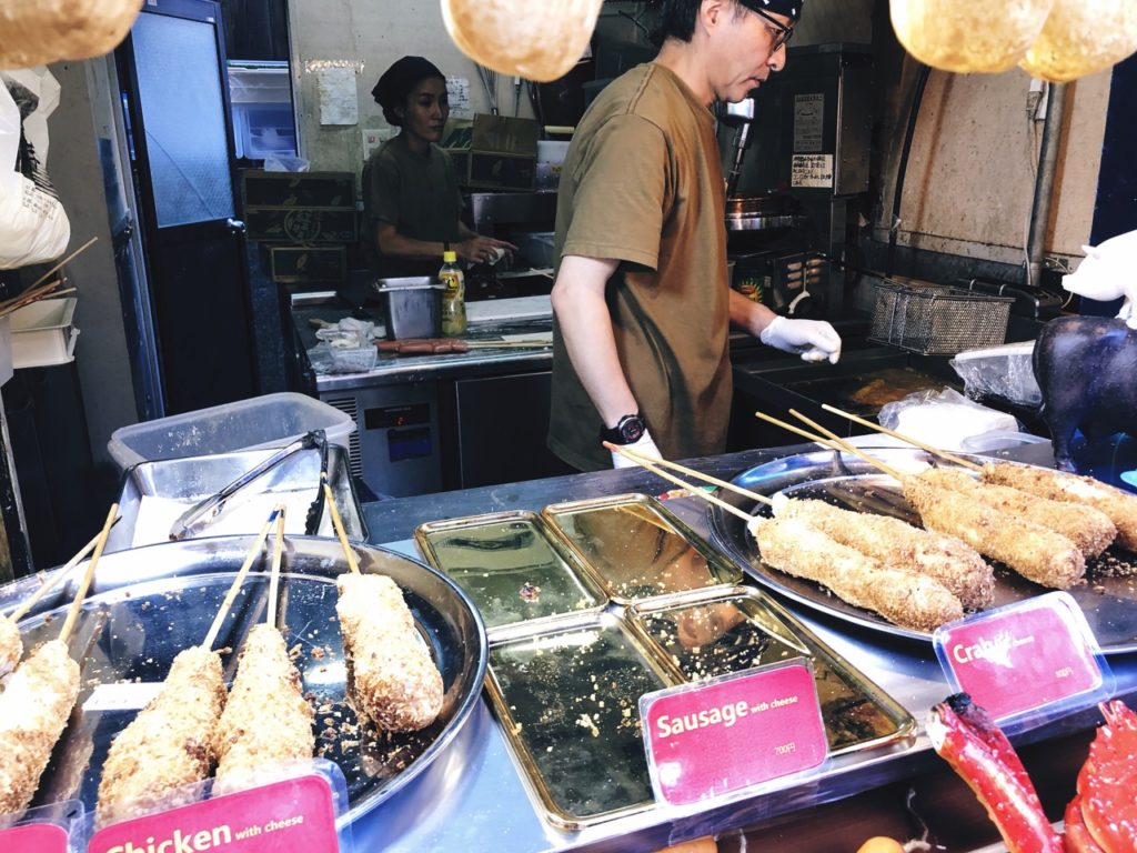 Corn snacks in kyoto