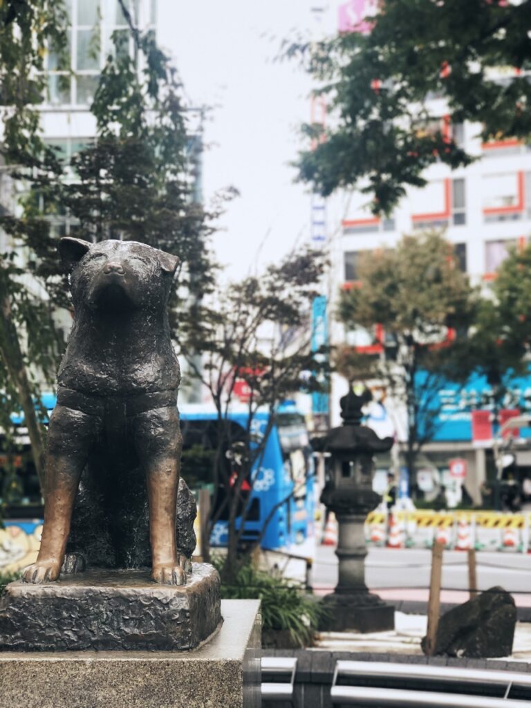 Hachiko statue Tokyo japan