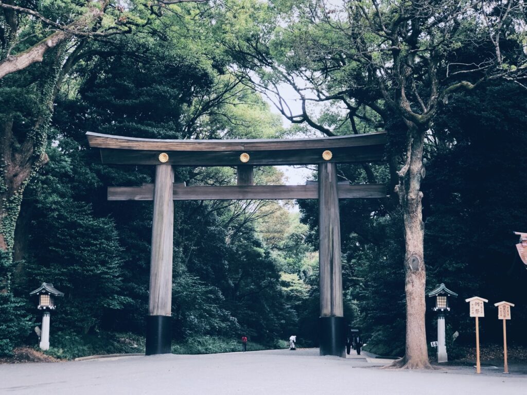 Meiji shrine Tokyo entrance