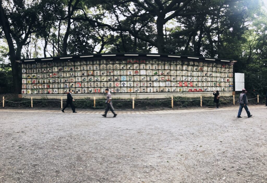 Sake barrels yoyogi park