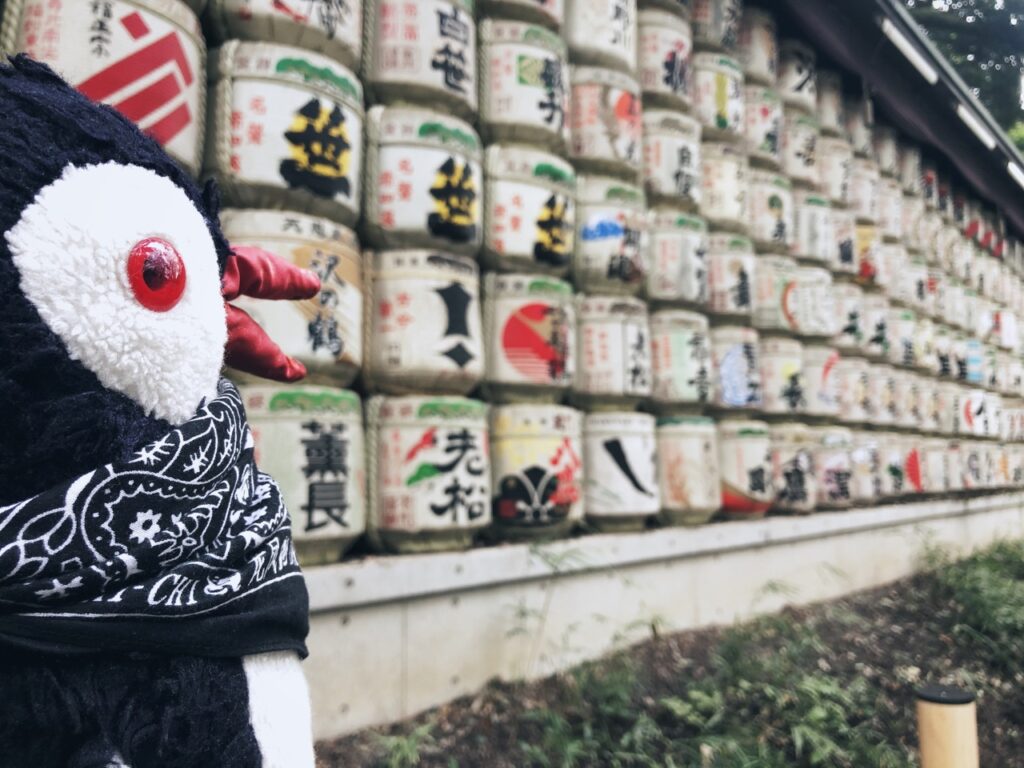 Sake barrels yoyogi park