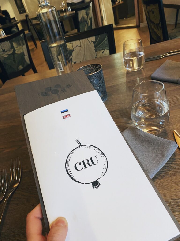 Cru restaurant Tallinn