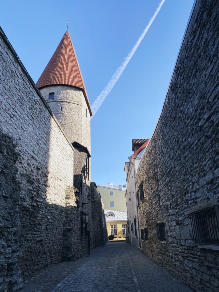The tower behind grusbeke Tallinn