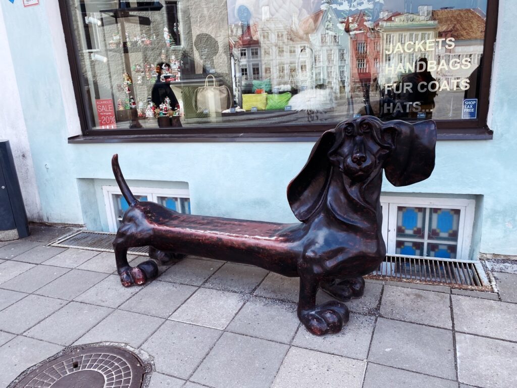 Wiener dog bench Tallinn