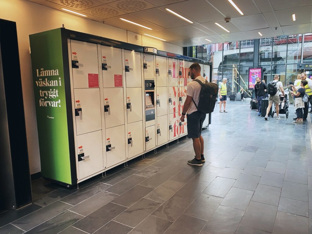 Malmo Train station lockers