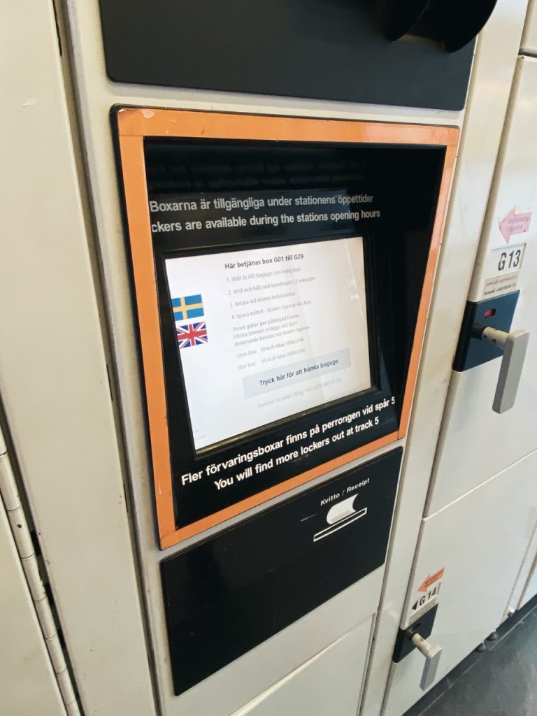 Malmo Train station lockers