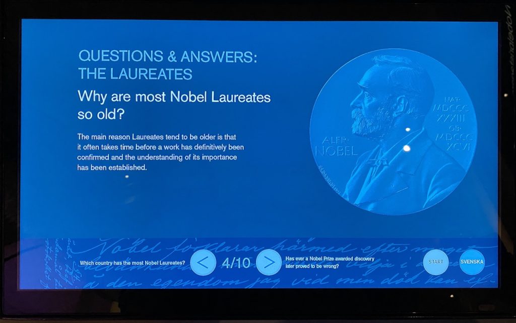 Nobel price Museum Stockholm