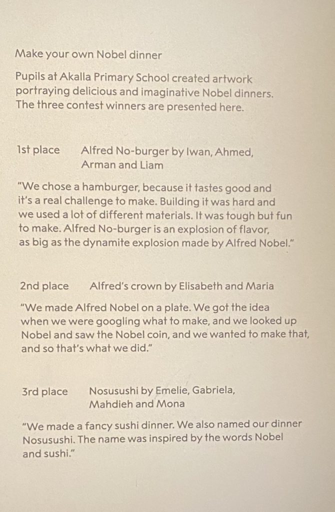 Nobel price Museum Stockholm