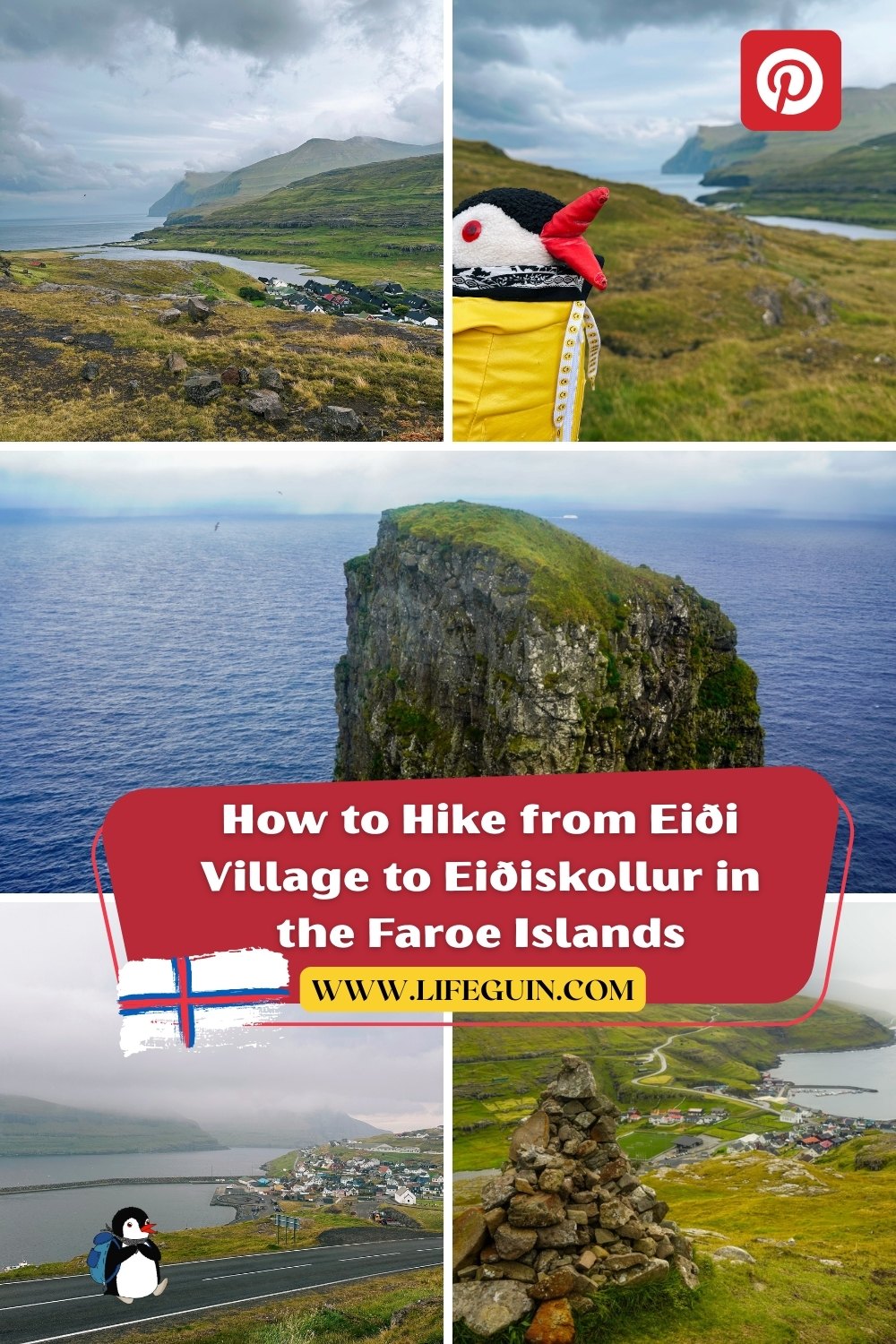 How to Hike from Eiði Village to Eiðiskollur in the Faroe Islands – follow Lifeguin on Pinterest