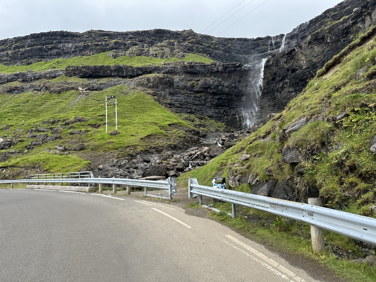 Fossa waterfall Faroe Islands