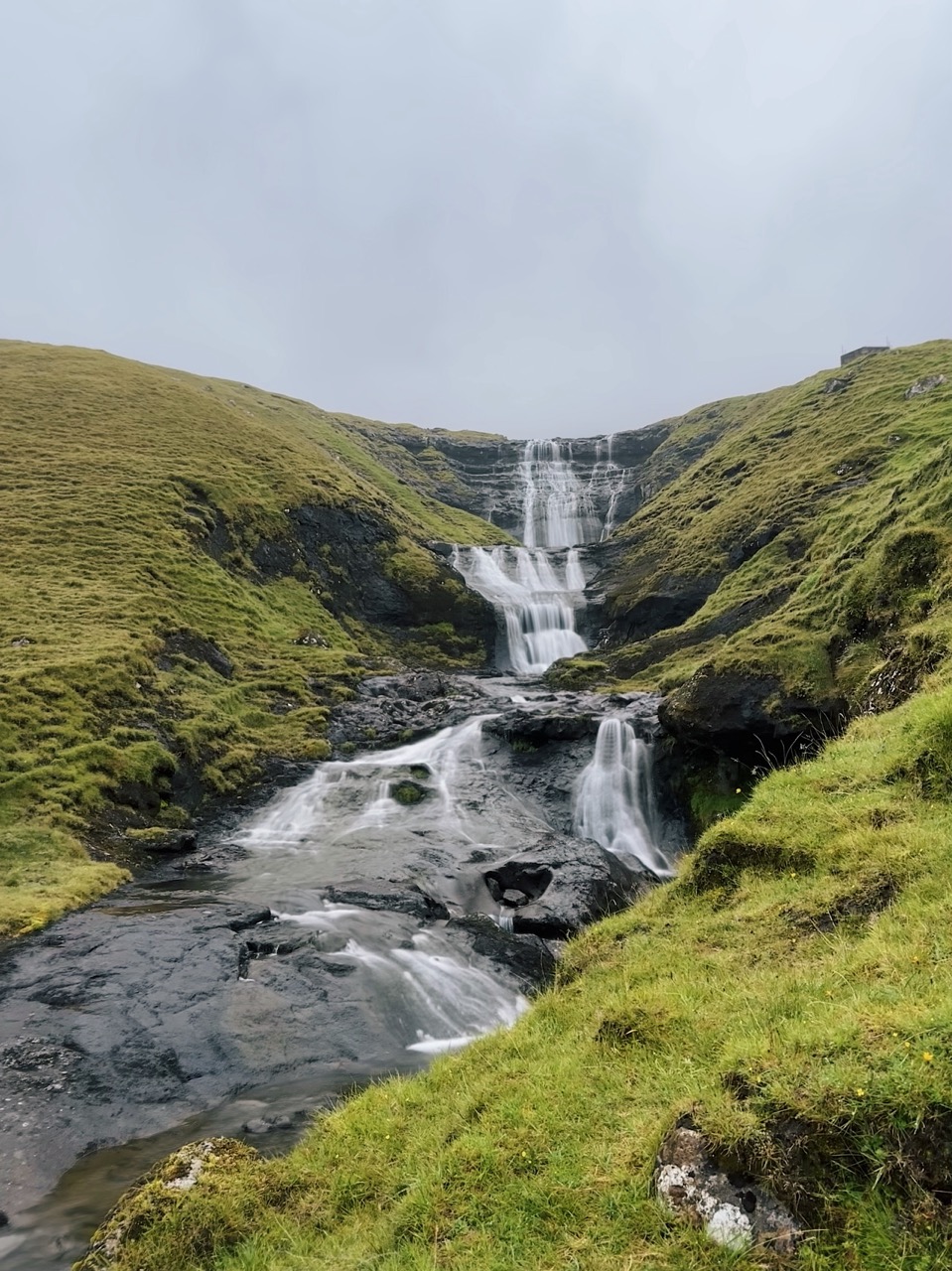 Hosvik waterfall Faroe Islands