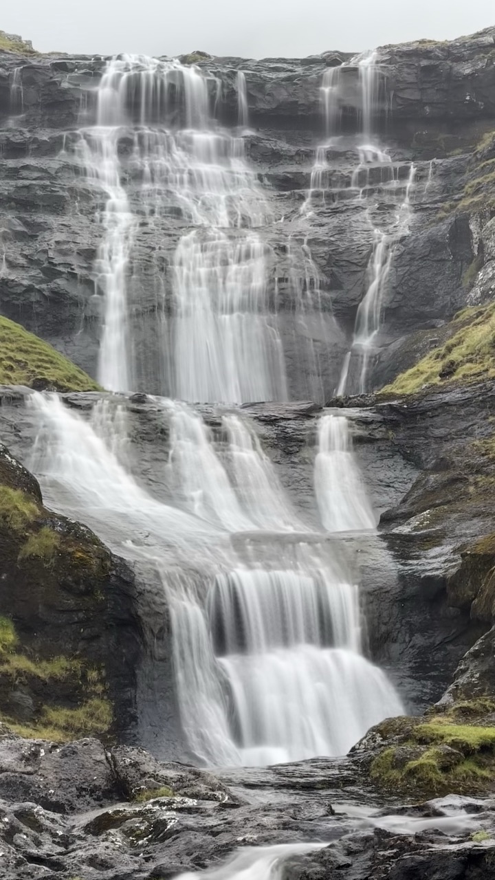 Hosvik waterfall Faroe Islands