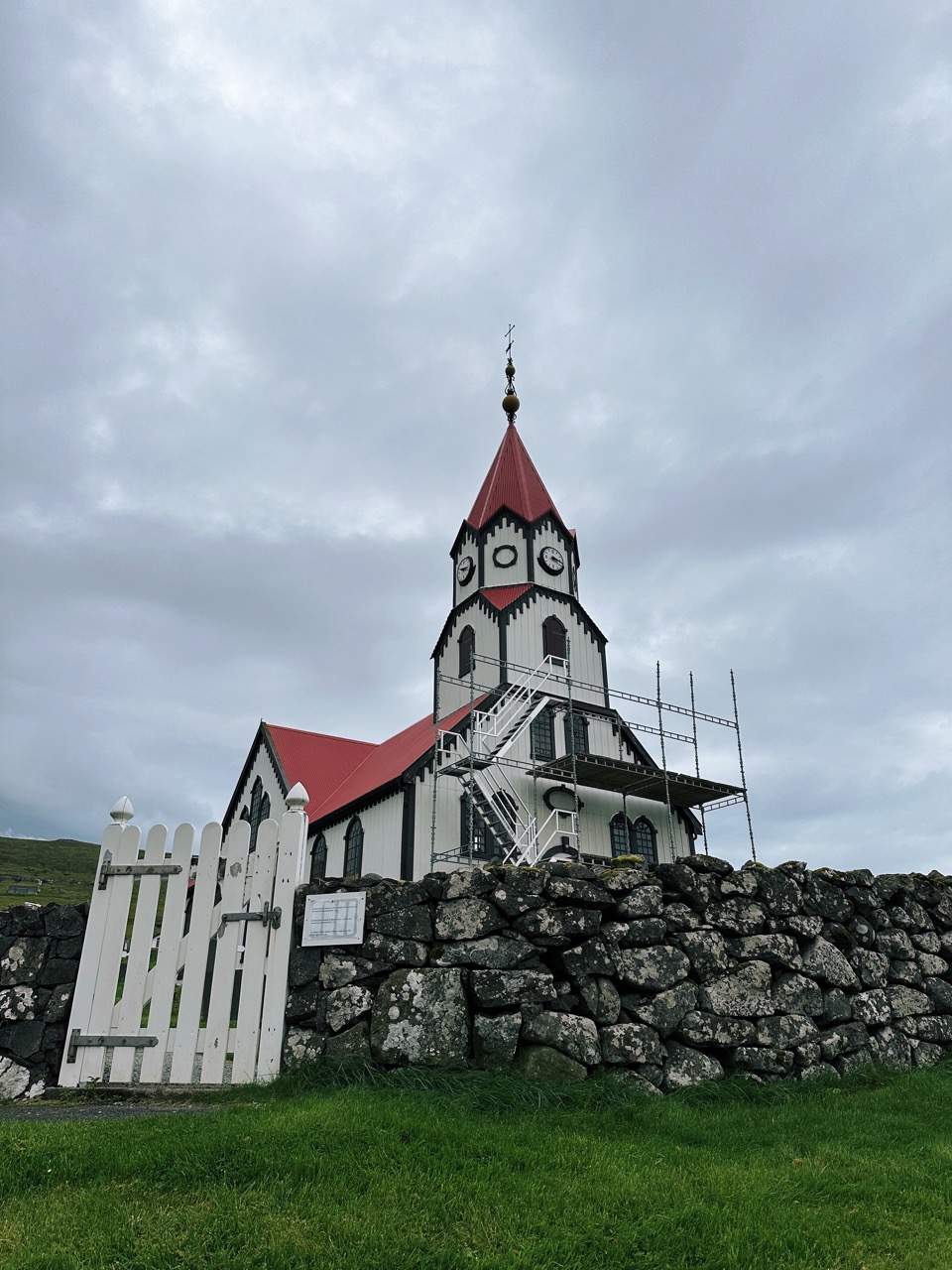 Sandavagur church Faroe Islands