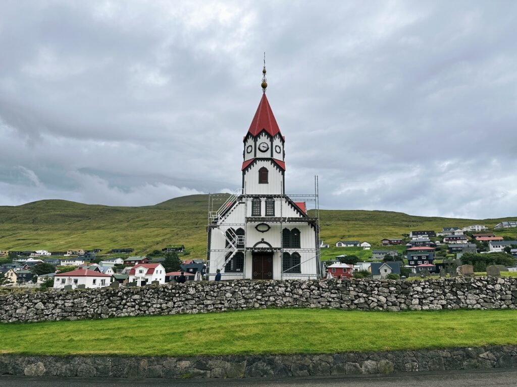 Sandavagur church Faroe Islands
