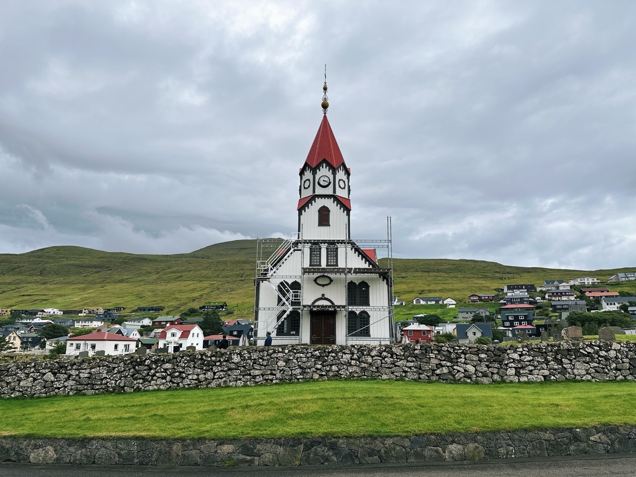 Sandavagur church Faroe Islands