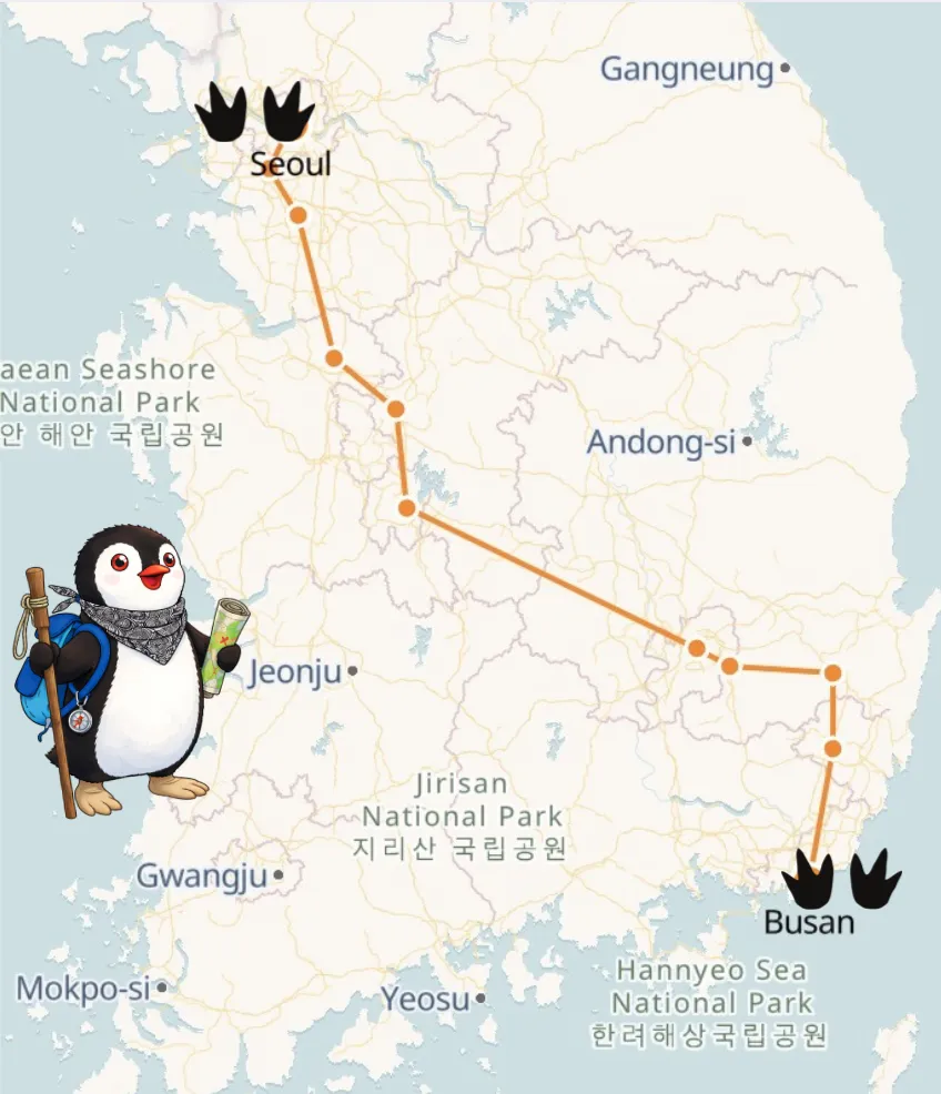From Seoul to Busan