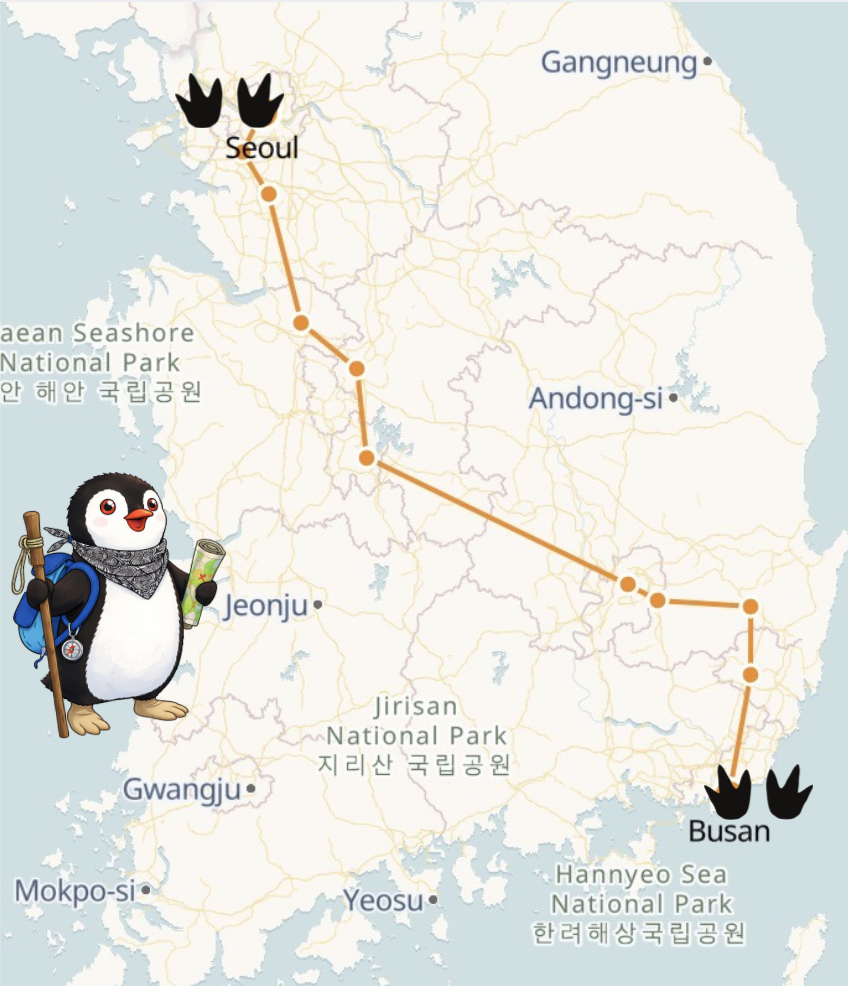From Seoul to Busan