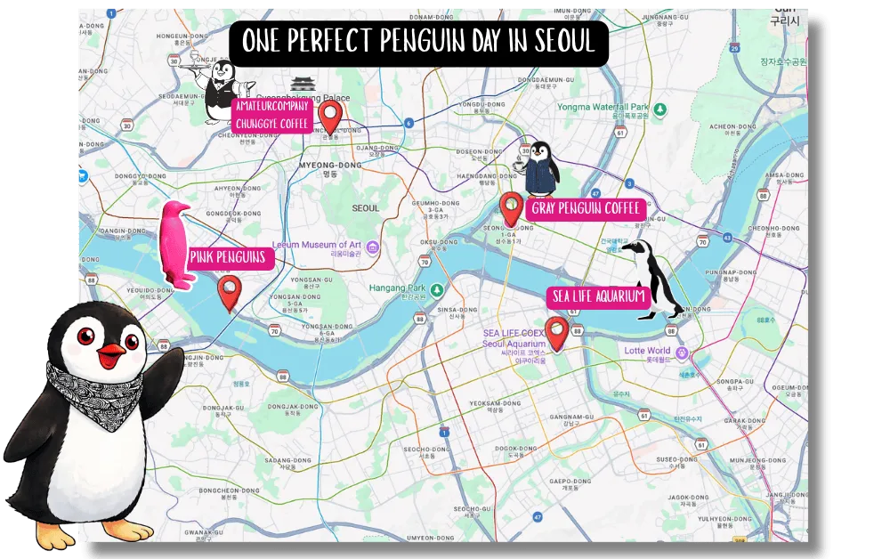 Seoul Penguin lover itinerary