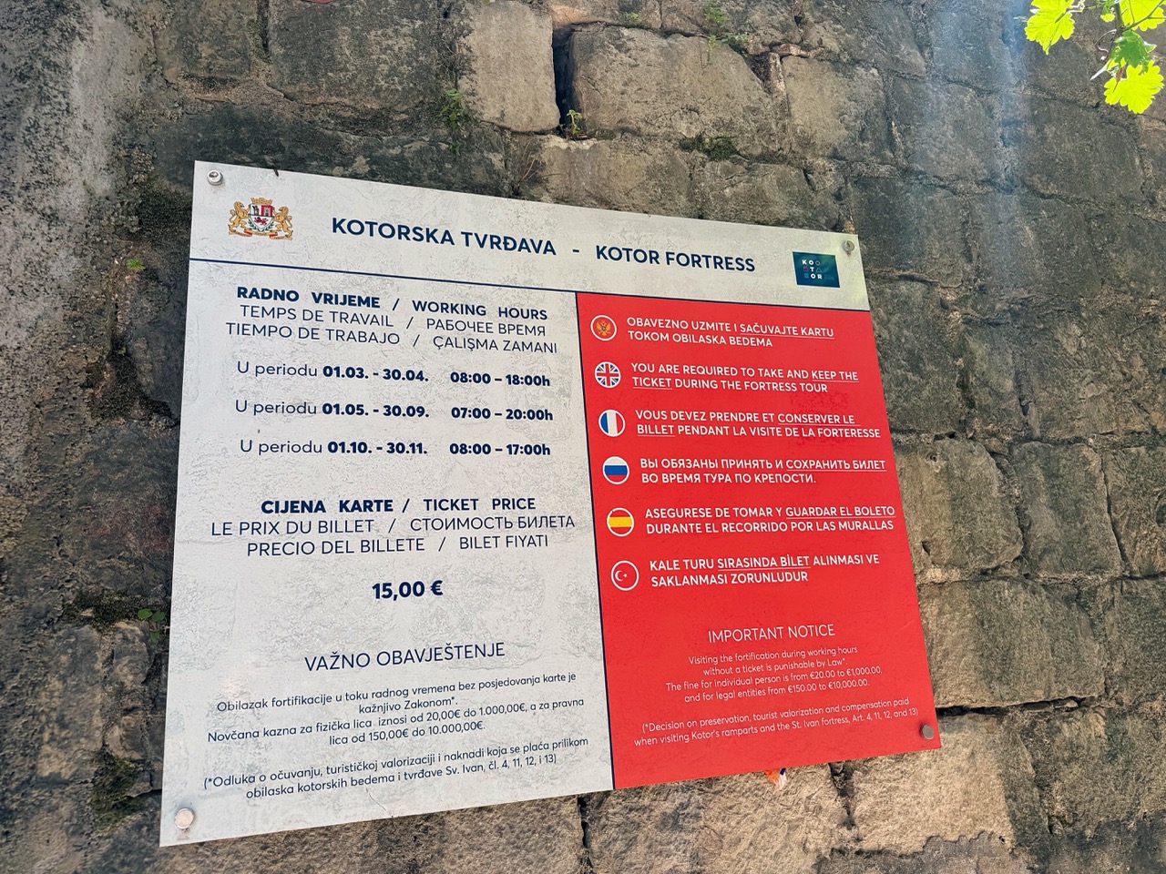 Kotor Fortress