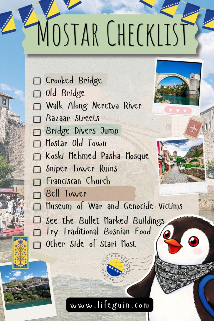 Mostar checklist