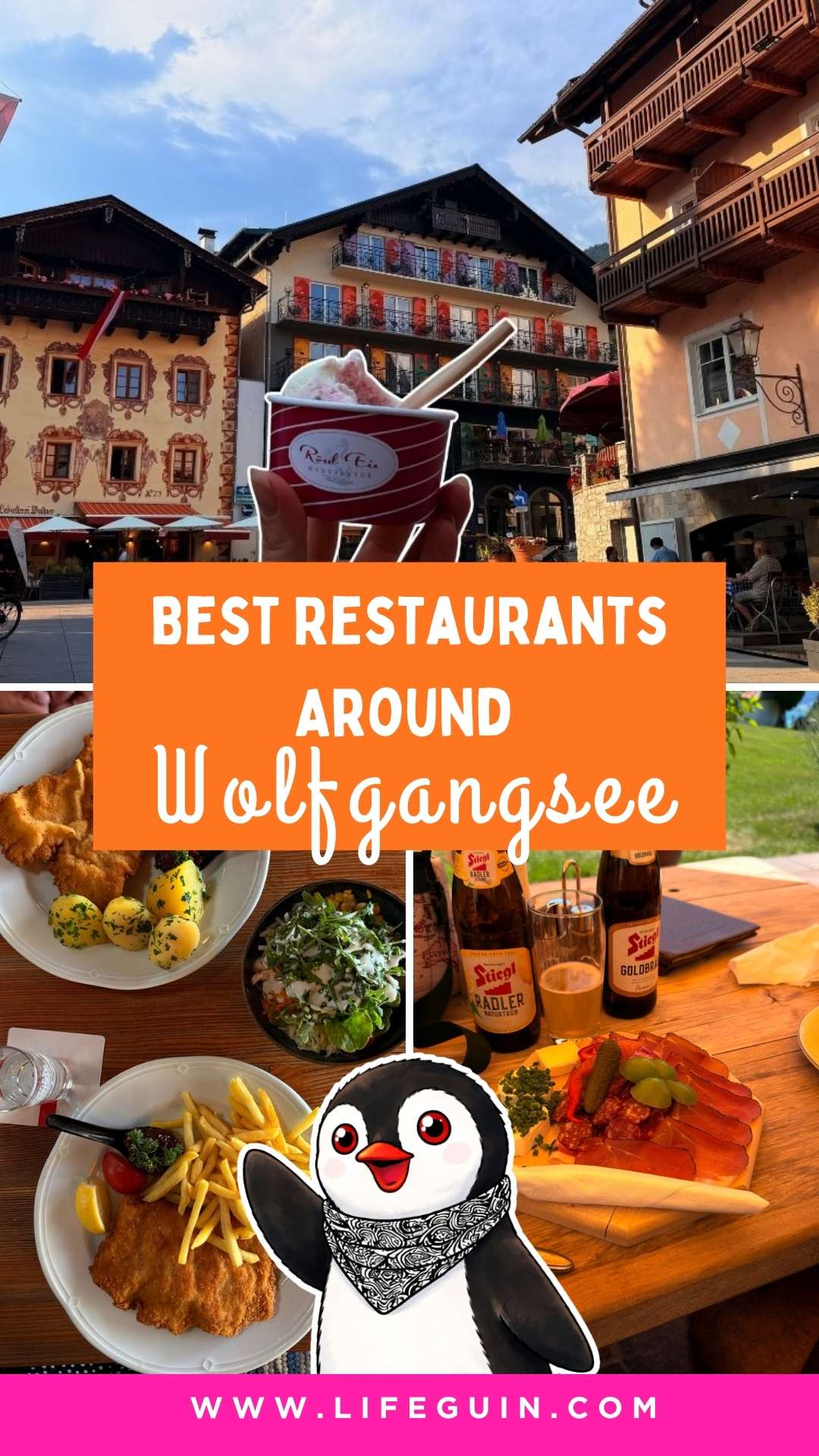 Best Restaurants Around Wolfgangsee: Where We Actually Ate During Our Trip – follow Lifeguin on Pinterest