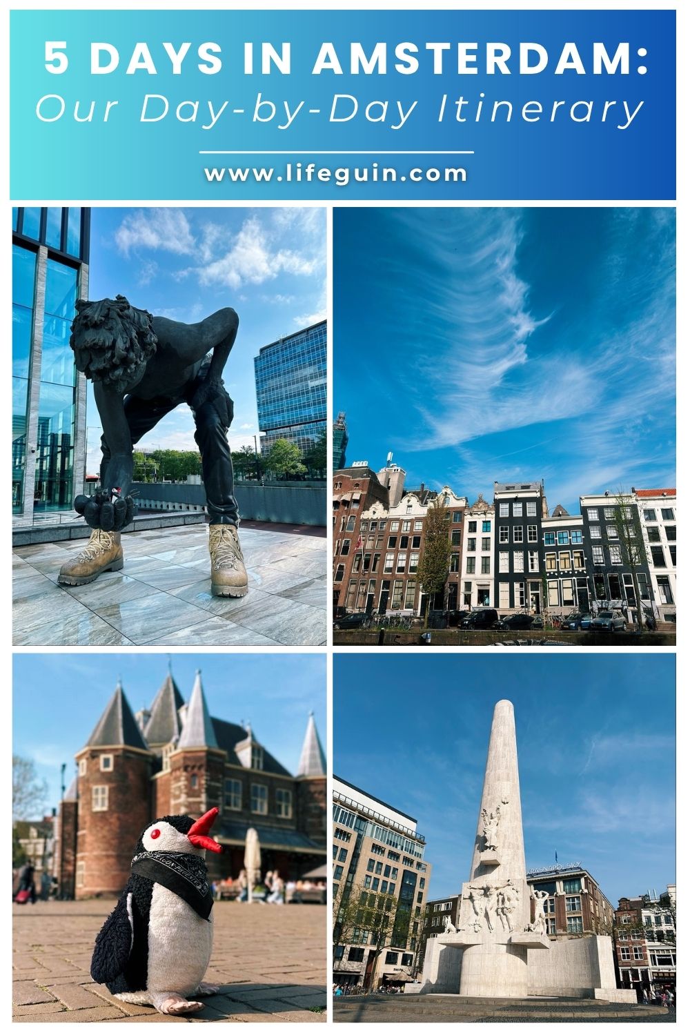 5 Days in Amsterdam: Our Day-by-Day Itinerary – follow Lifeguin on Pinterest