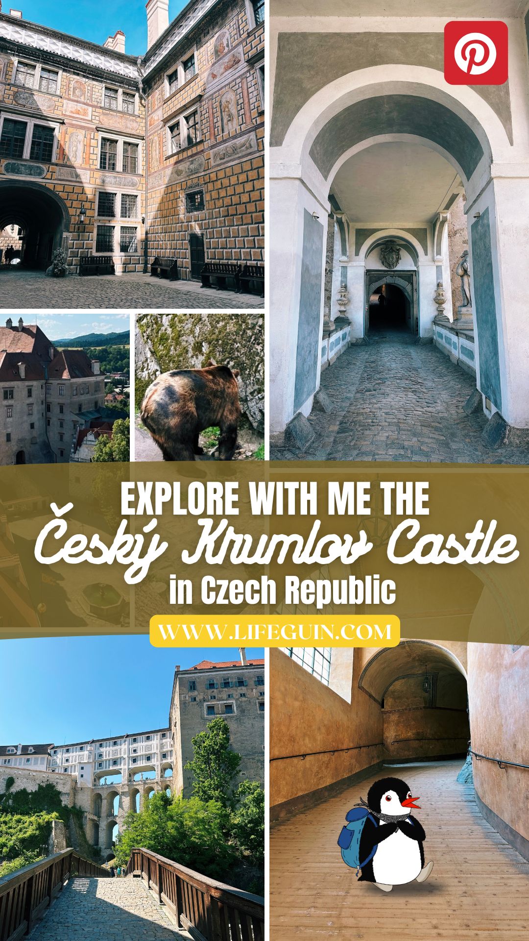 Český Krumlov Castle in Czechia: The Perfect Day Trip – follow Lifeguin on Pinterest