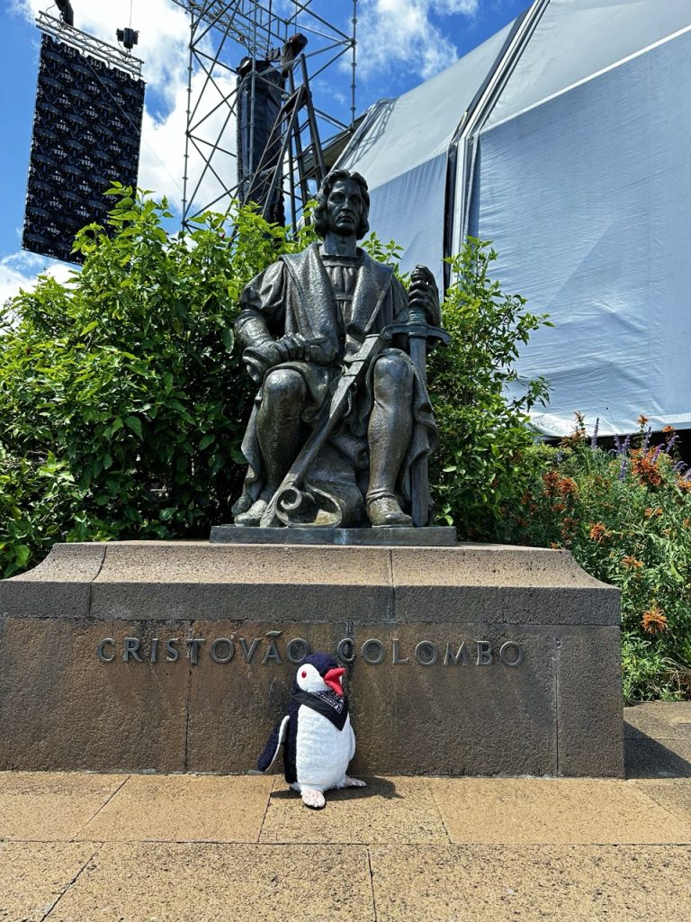 Columbus statue funchal