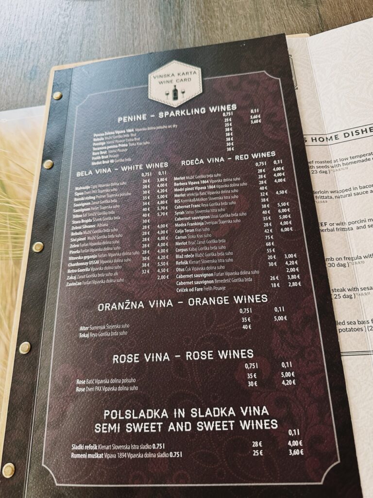 Cuk postojna Slovenia restaurant