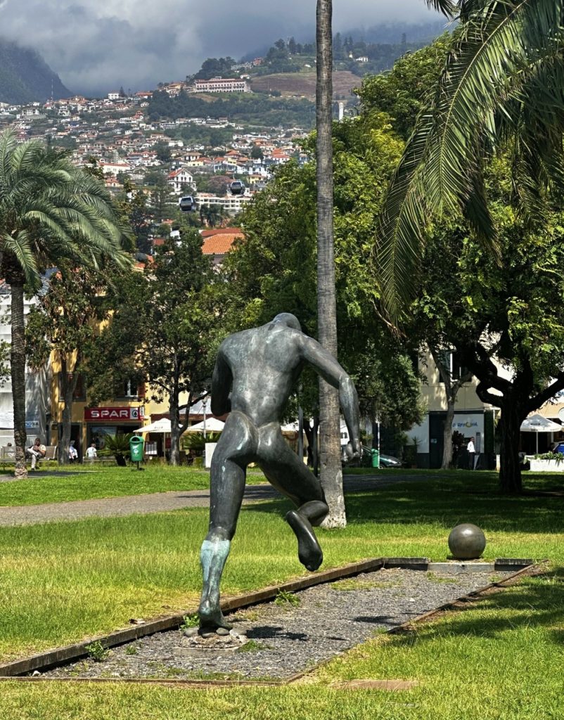 Football statue funchal
