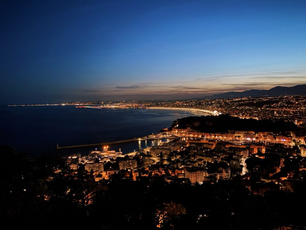 Mont Boron night view