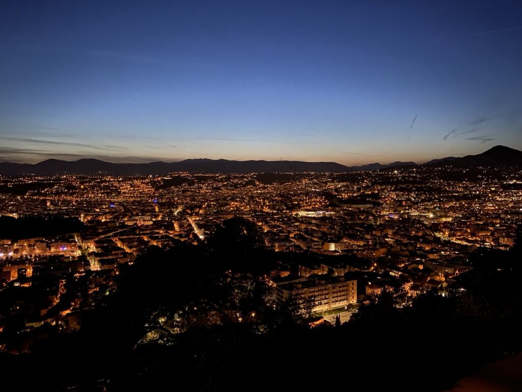 Mont Boron night view