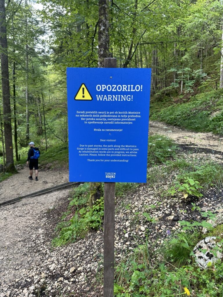 Mostnice Waterfall hike