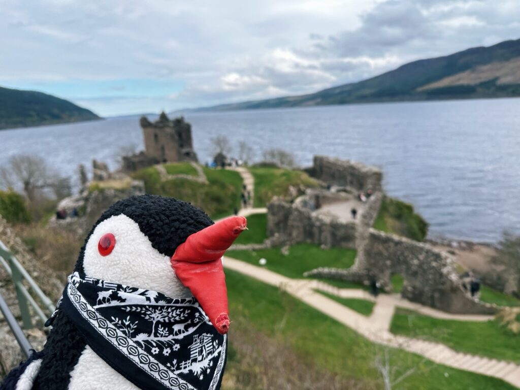 Urquhart Castle scotland Penguin stone