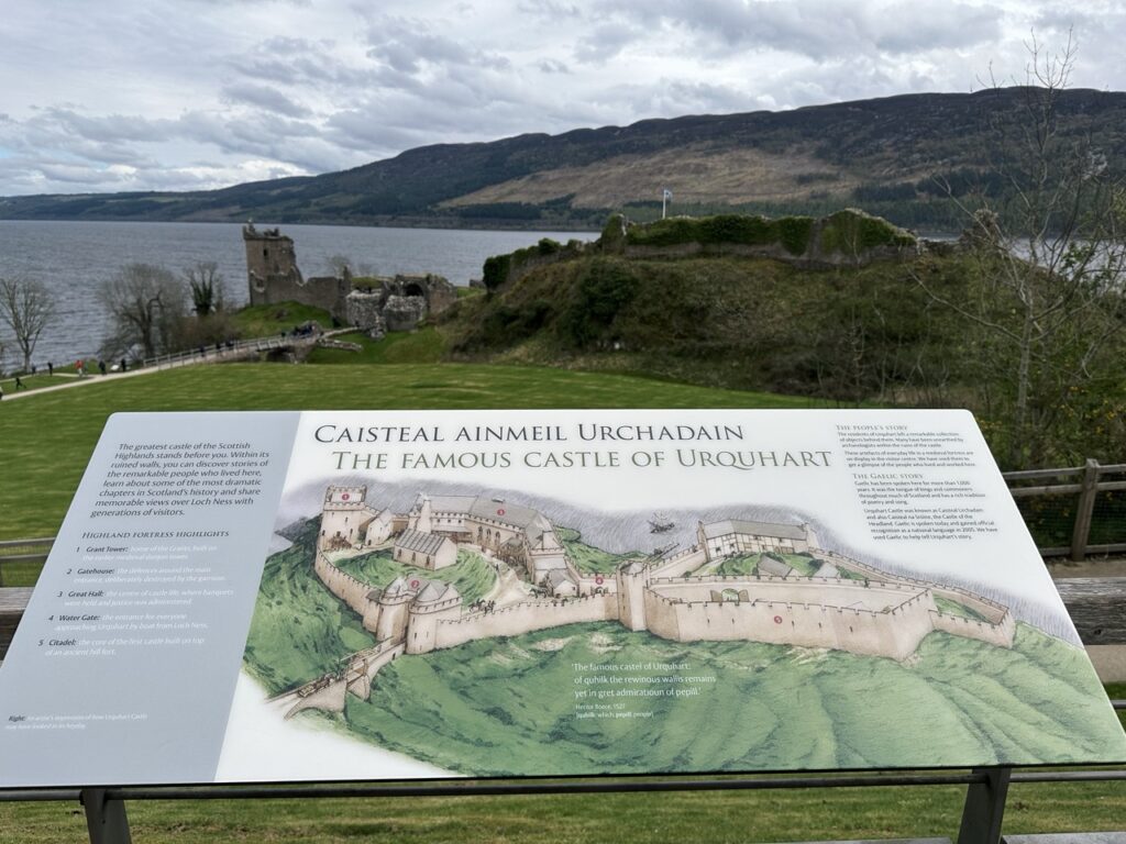 Urquhart Castle scotland Penguin stone