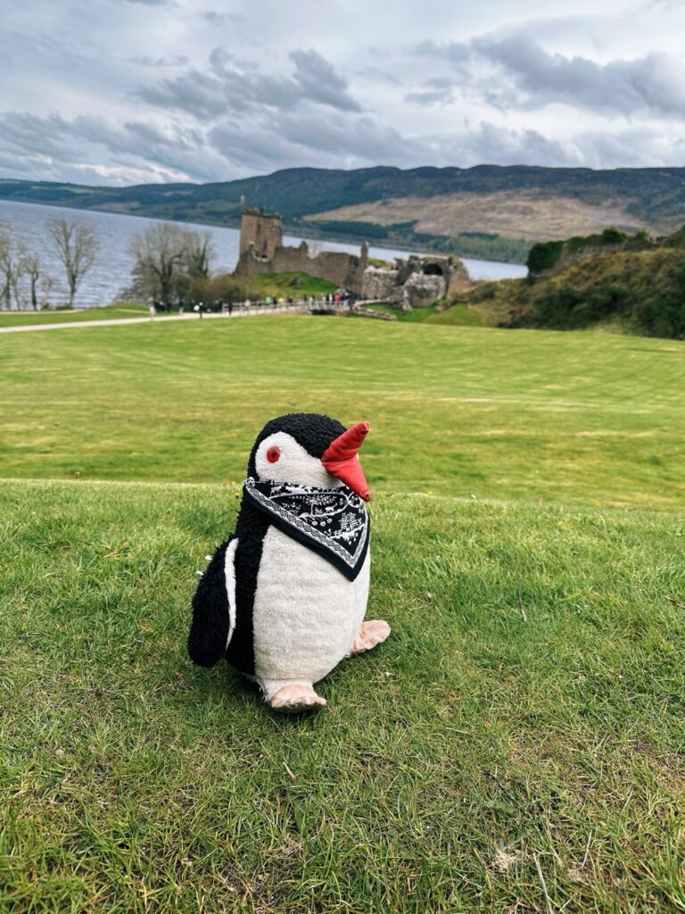 Urquhart Castle scotland Penguin stone